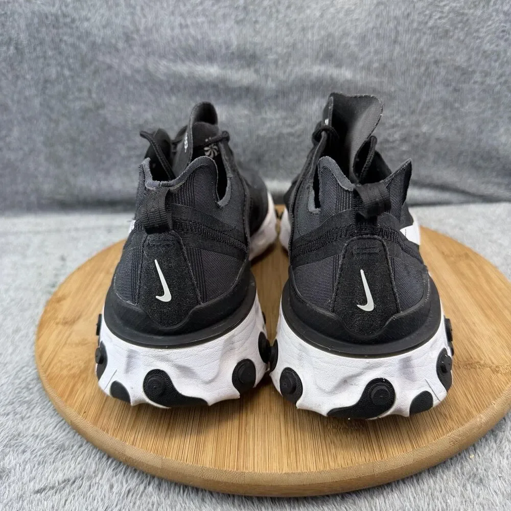 Nike React Element 55 Shoes Mens Size 11.5 Black Running Sneakers BQ6166-003